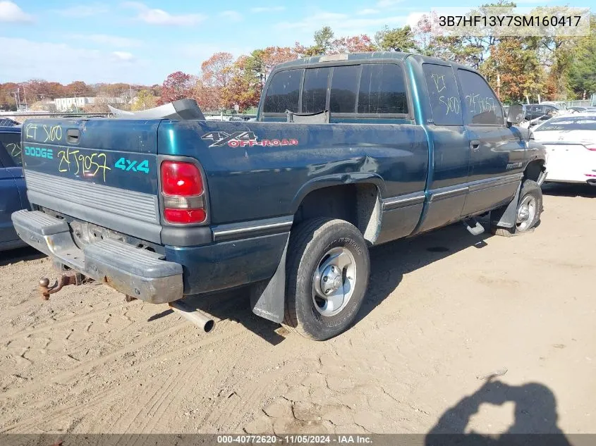 1995 Dodge Ram 1500 VIN: 3B7HF13Y7SM160417 Lot: 40772620