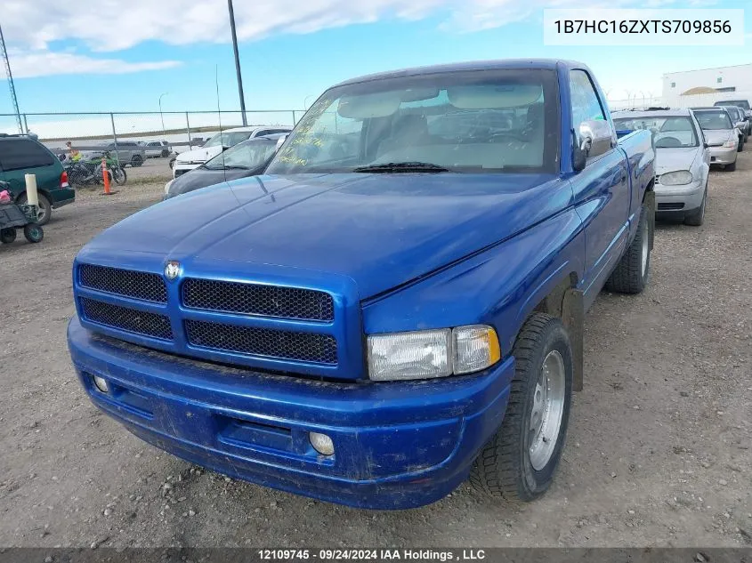 1996 Dodge Ram 1500 VIN: 1B7HC16ZXTS709856 Lot: 12109745