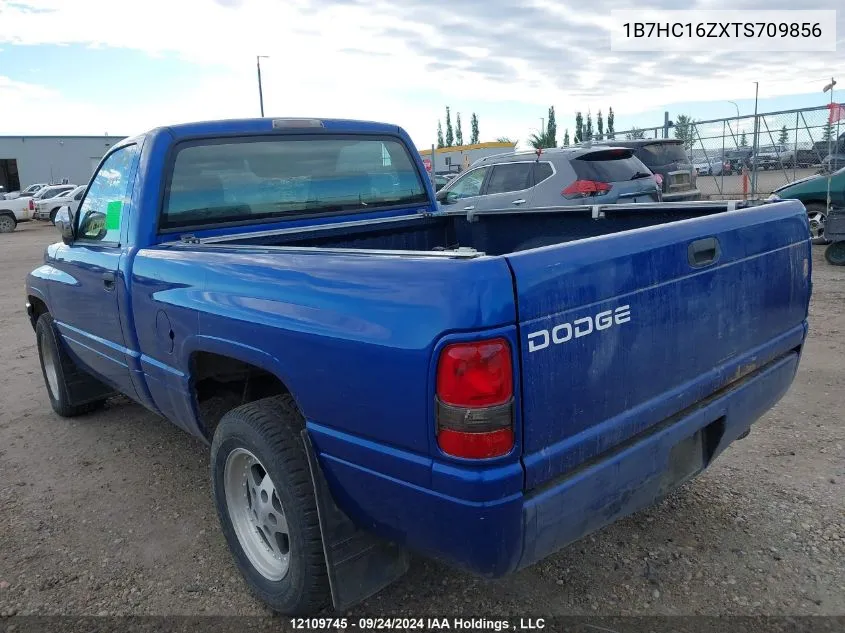 1996 Dodge Ram 1500 VIN: 1B7HC16ZXTS709856 Lot: 12109745