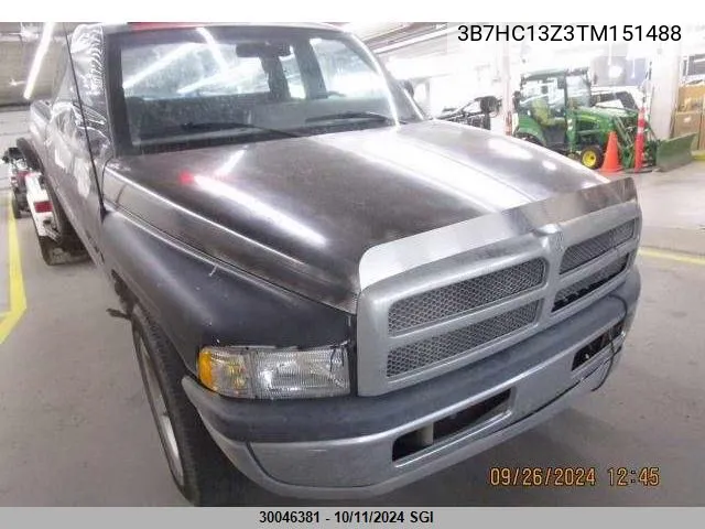 1996 Dodge Ram 1500 VIN: 3B7HC13Z3TM151488 Lot: 30046381