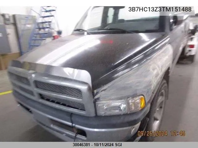 1996 Dodge Ram 1500 VIN: 3B7HC13Z3TM151488 Lot: 30046381