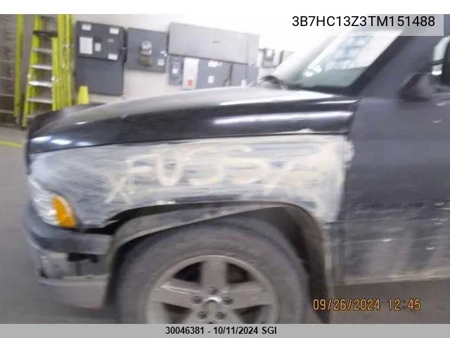 1996 Dodge Ram 1500 VIN: 3B7HC13Z3TM151488 Lot: 30046381