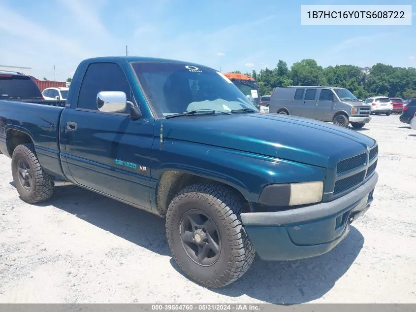 1B7HC16Y0TS608722 1996 Dodge Ram 1500