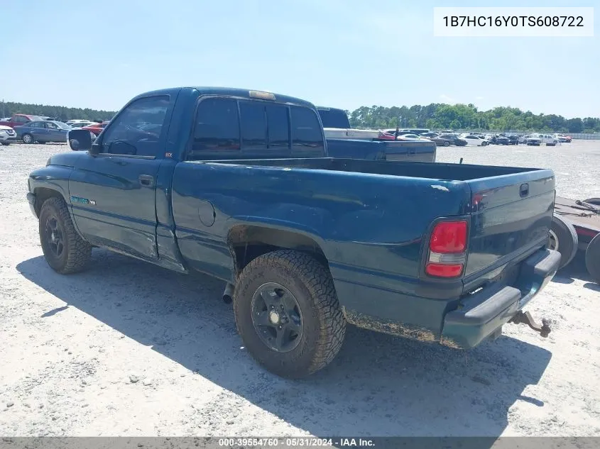 1B7HC16Y0TS608722 1996 Dodge Ram 1500