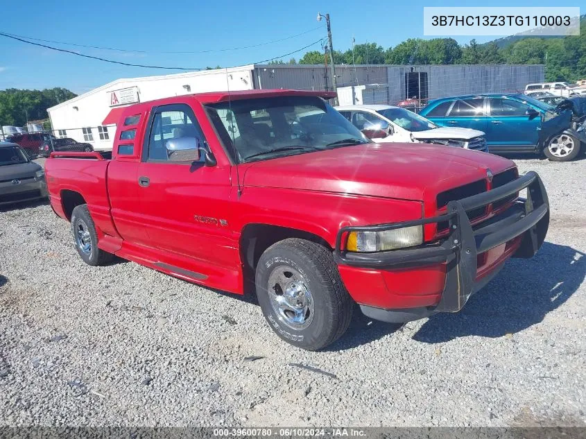 1996 Dodge Ram 1500 VIN: 3B7HC13Z3TG110003 Lot: 39600780