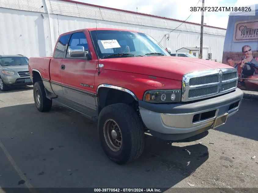 1996 Dodge Ram 2500 VIN: 3B7KF23Z4TM184826 Lot: 39770542