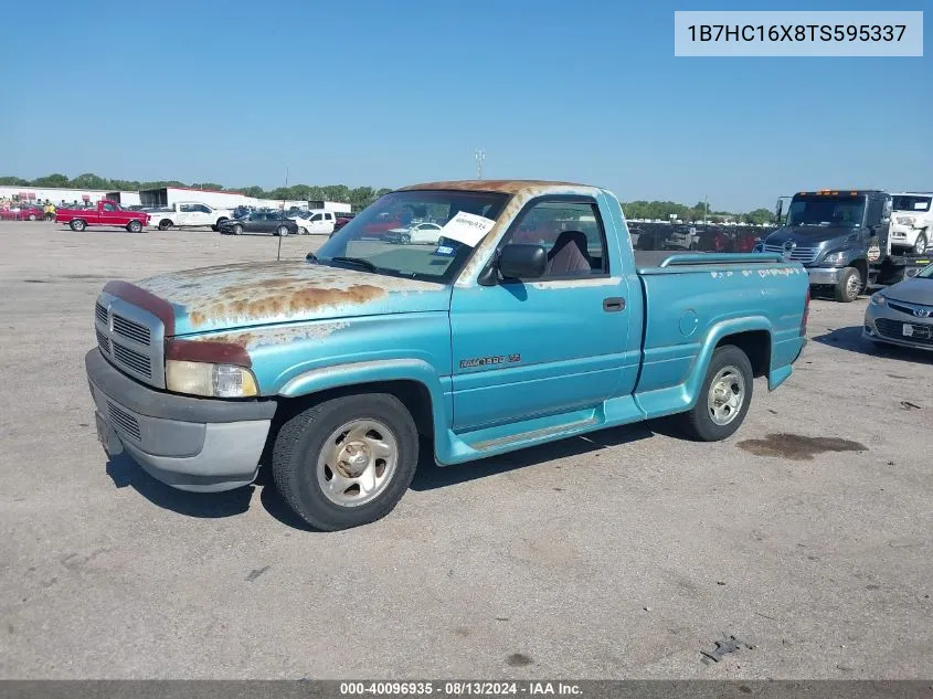 1996 Dodge Ram 1500 VIN: 1B7HC16X8TS595337 Lot: 40096935