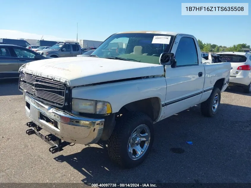 1996 Dodge Ram 1500 VIN: 1B7HF16Z1TS635508 Lot: 40097738