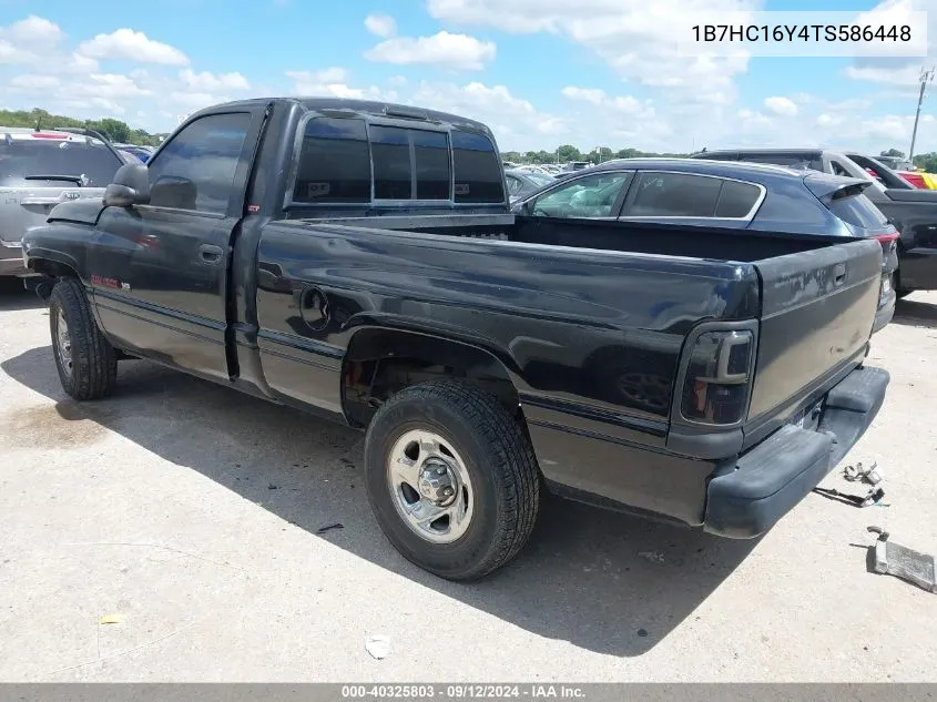 1996 Dodge Ram 1500 VIN: 1B7HC16Y4TS586448 Lot: 40325803