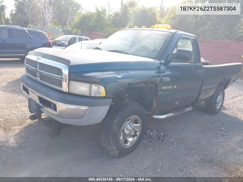 1996 Dodge Ram 2500 VIN: 1B7KF26Z2TS587304 Lot: 40335745