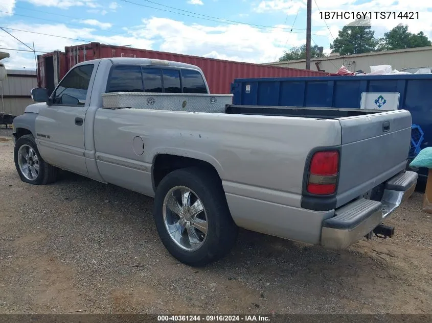 1996 Dodge Ram 1500 VIN: 1B7HC16Y1TS714421 Lot: 40361244