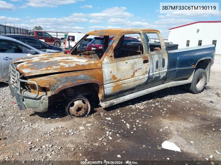 1996 Dodge Ram 3500 VIN: 3B7MF33C6TM190119 Lot: 40369379