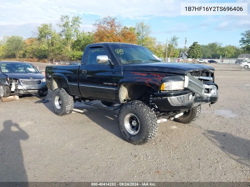 1996 Dodge Ram 1500 VIN: 1B7HF16Y2TS696406 Lot: 40414282