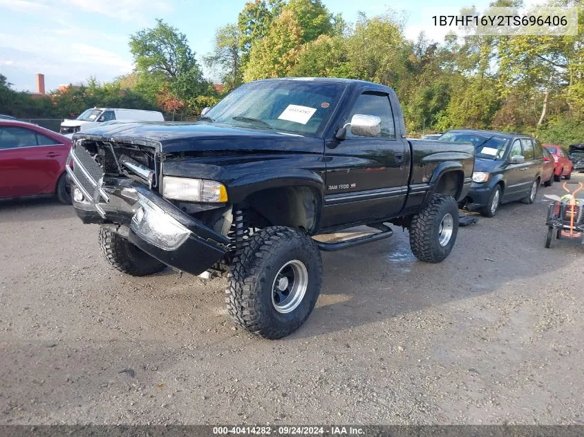 1996 Dodge Ram 1500 VIN: 1B7HF16Y2TS696406 Lot: 40414282