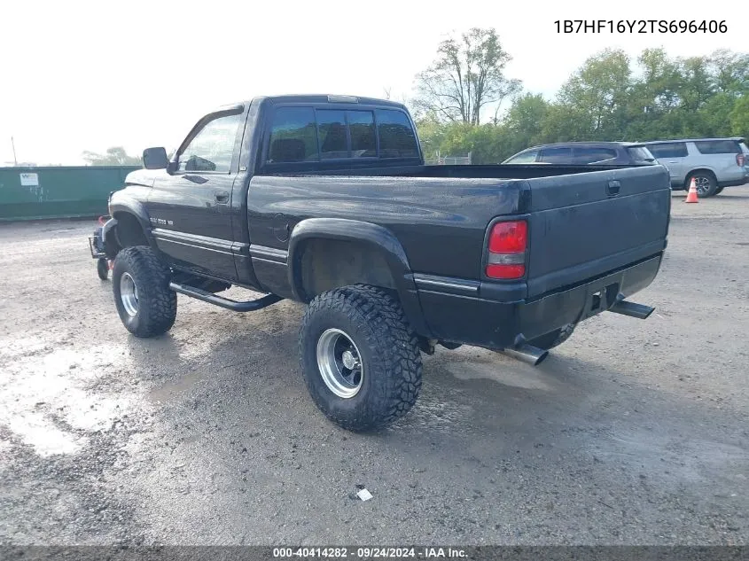 1996 Dodge Ram 1500 VIN: 1B7HF16Y2TS696406 Lot: 40414282