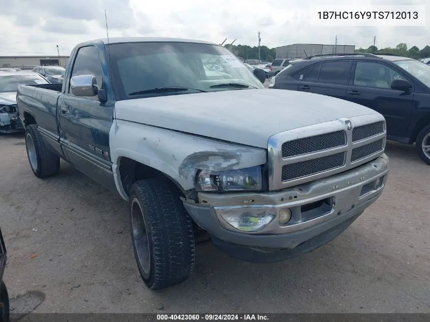 1996 Dodge Ram 1500 VIN: 1B7HC16Y9TS712013 Lot: 40423060