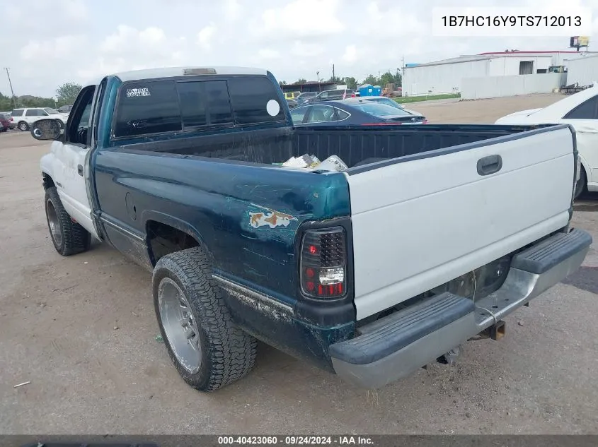 1996 Dodge Ram 1500 VIN: 1B7HC16Y9TS712013 Lot: 40423060