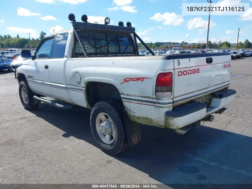 1996 Dodge Ram 2500 VIN: 1B7KF23Z1TJ116125 Lot: 40437542