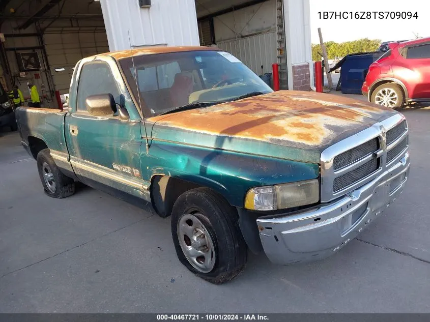 1996 Dodge Ram 1500 VIN: 1B7HC16Z8TS709094 Lot: 40467721