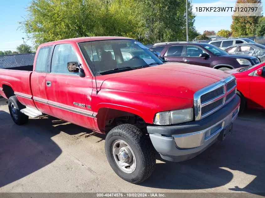 1996 Dodge Ram 2500 VIN: 1B7KF23W7TJ120797 Lot: 40474576