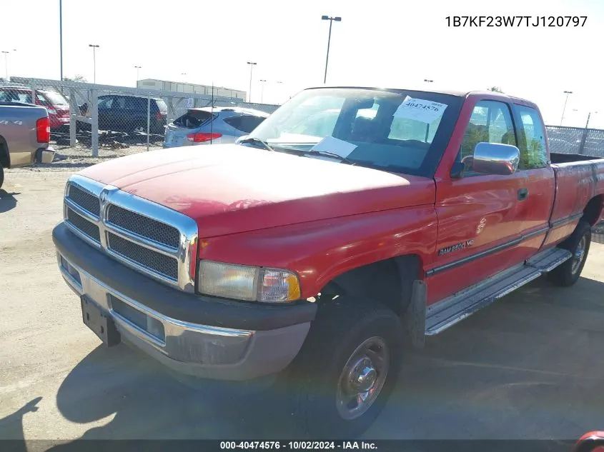 1996 Dodge Ram 2500 VIN: 1B7KF23W7TJ120797 Lot: 40474576