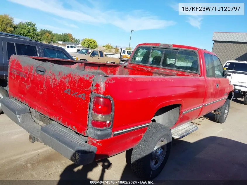 1996 Dodge Ram 2500 VIN: 1B7KF23W7TJ120797 Lot: 40474576