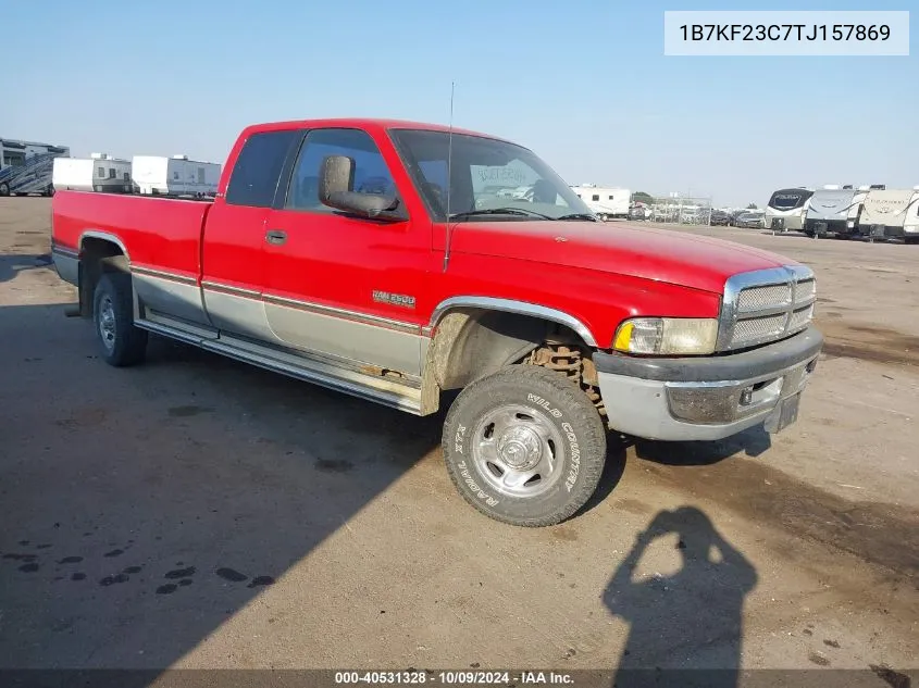 1996 Dodge Ram 2500 VIN: 1B7KF23C7TJ157869 Lot: 40531328