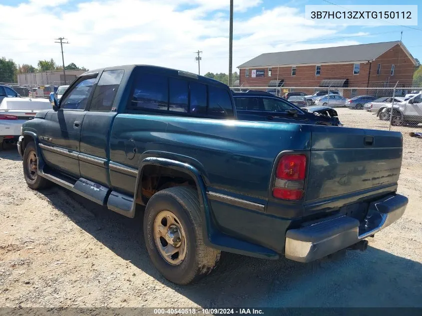 1996 Dodge Ram 1500 VIN: 3B7HC13ZXTG150112 Lot: 40540518