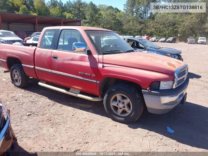 1996 Dodge Ram 1500 VIN: 3B7HC13Z8TG138816 Lot: 40629040