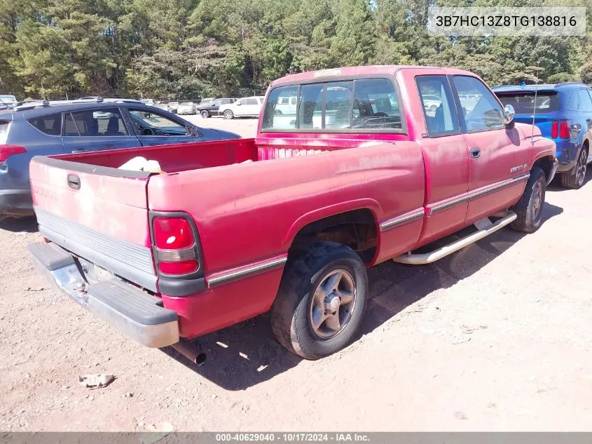 1996 Dodge Ram 1500 VIN: 3B7HC13Z8TG138816 Lot: 40629040