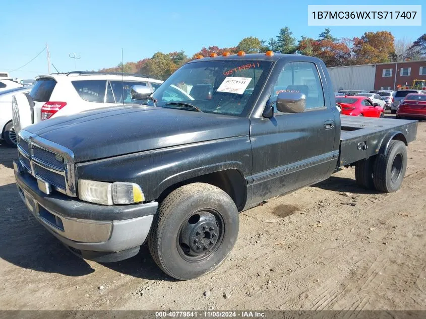 1996 Dodge Ram 3500 VIN: 1B7MC36WXTS717407 Lot: 40779541