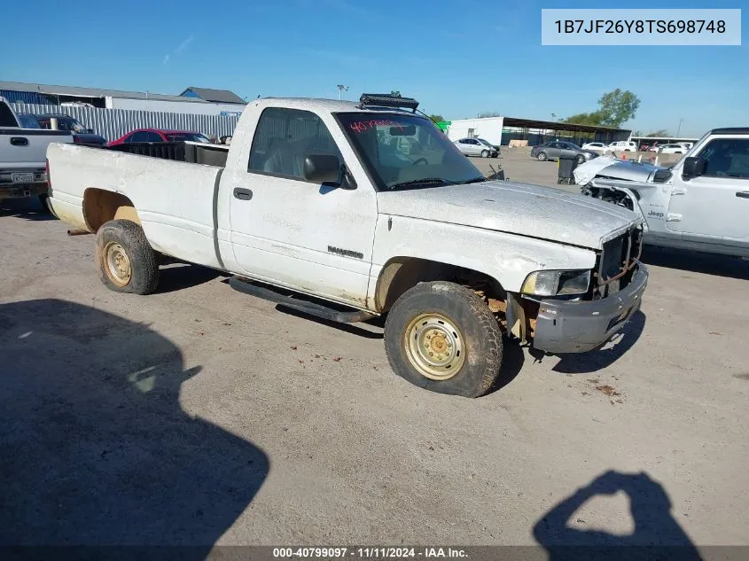 1996 Dodge Ram 2500 VIN: 1B7JF26Y8TS698748 Lot: 40799097