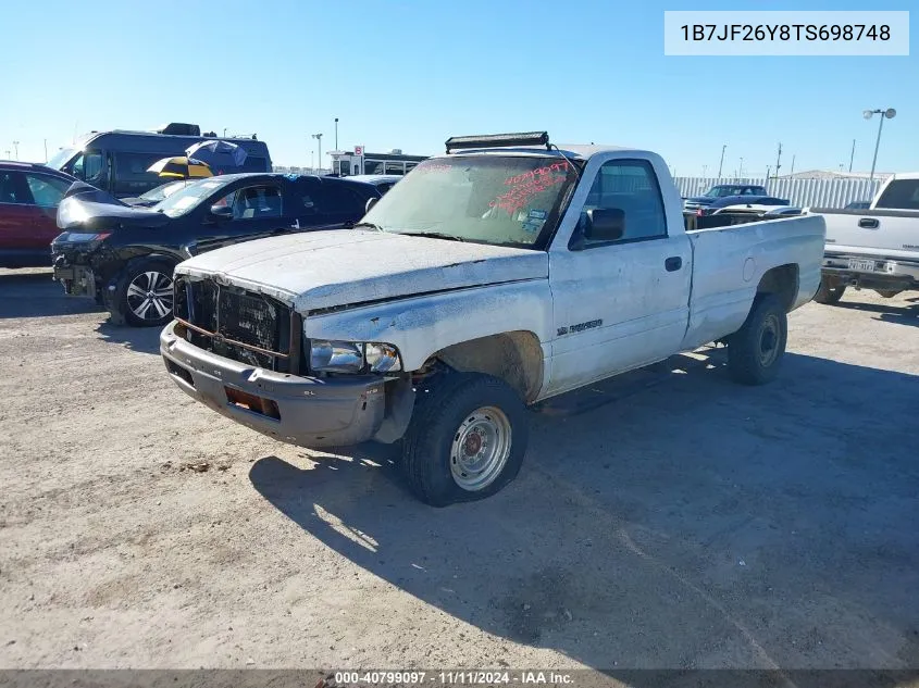 1996 Dodge Ram 2500 VIN: 1B7JF26Y8TS698748 Lot: 40799097