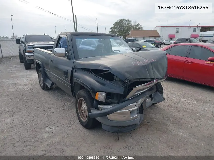 1996 Dodge Ram 1500 VIN: 1B7HC16Y8TS615255 Lot: 40808330