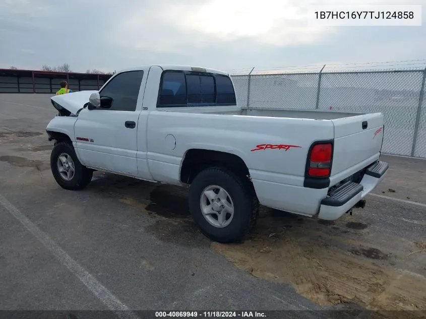 1B7HC16Y7TJ124858 1996 Dodge Ram 1500