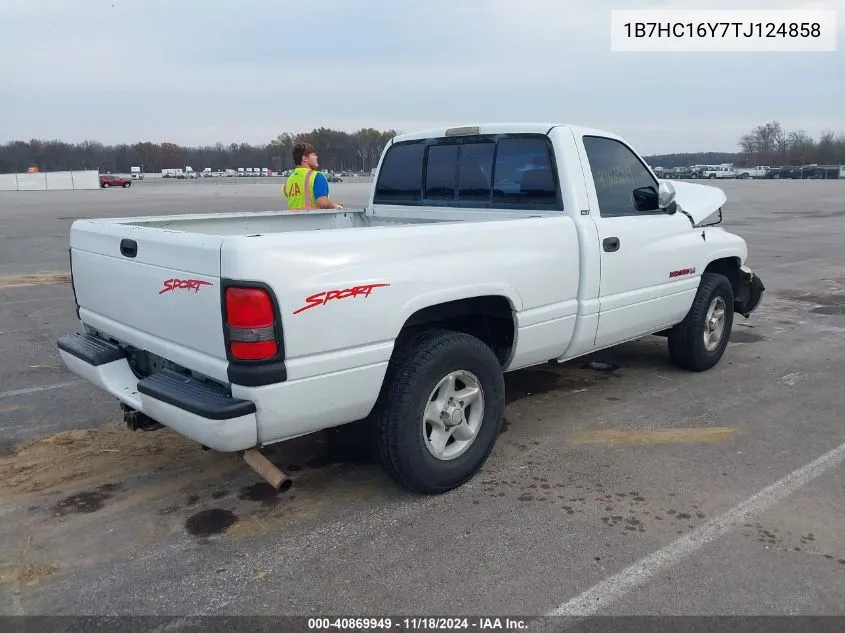 1B7HC16Y7TJ124858 1996 Dodge Ram 1500