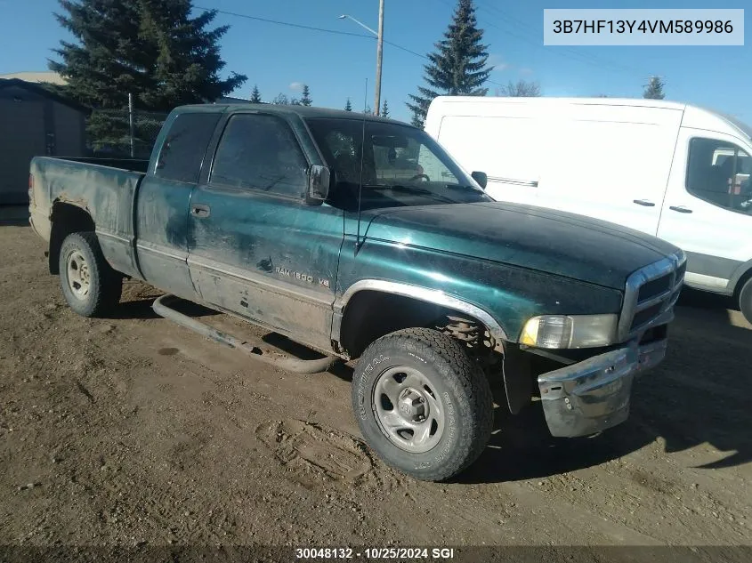 1997 Dodge Ram 1500 VIN: 3B7HF13Y4VM589986 Lot: 30048132