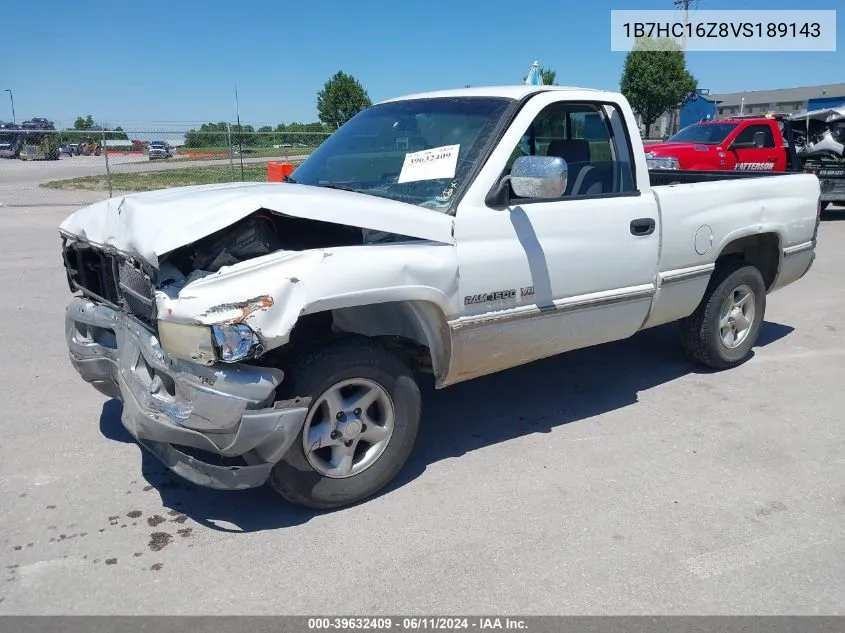 1997 Dodge Ram 1500 Lt VIN: 1B7HC16Z8VS189143 Lot: 39632409