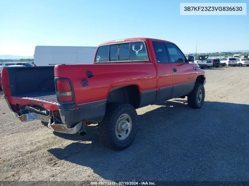 1997 Dodge Ram 2500 St VIN: 3B7KF23Z3VG836630 Lot: 39773313