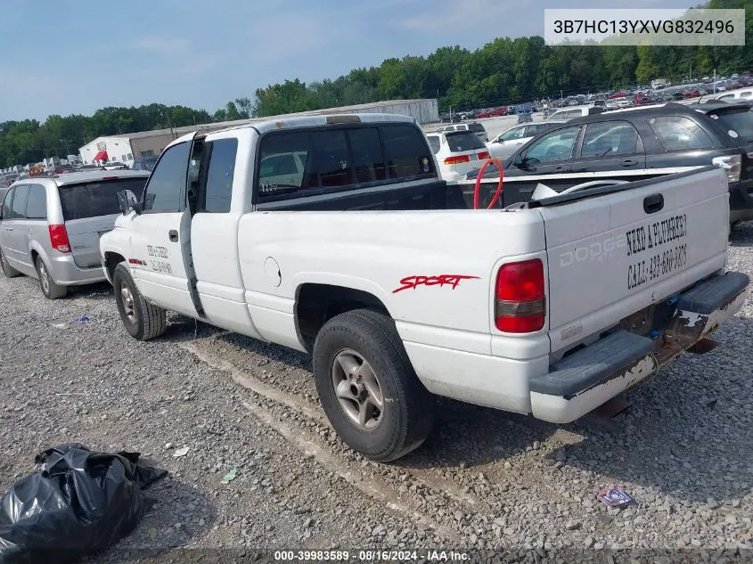 1997 Dodge Ram 1500 St VIN: 3B7HC13YXVG832496 Lot: 39983589