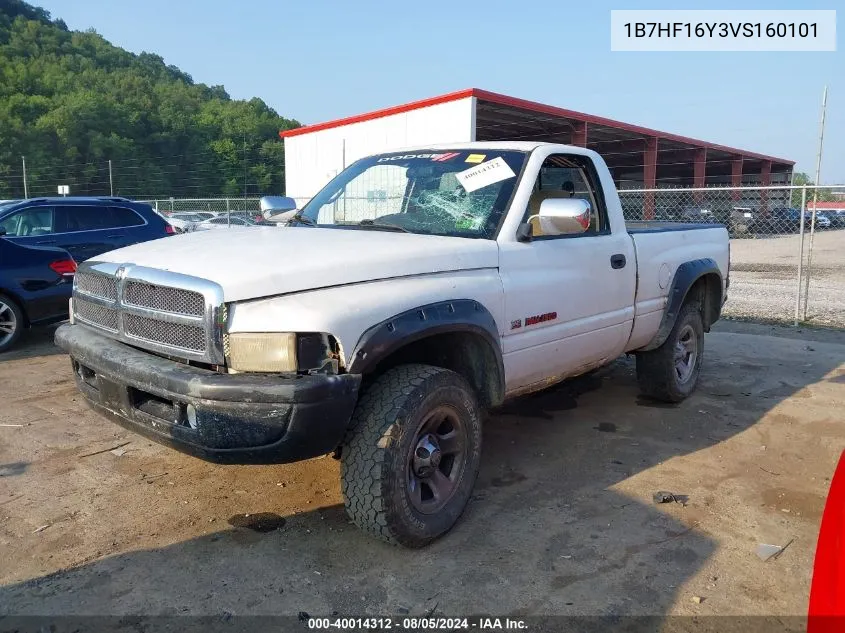 1997 Dodge Ram 1500 Lt VIN: 1B7HF16Y3VS160101 Lot: 40014312