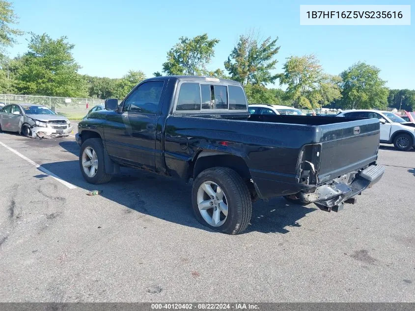 1997 Dodge Ram 1500 Lt VIN: 1B7HF16Z5VS235616 Lot: 40120402