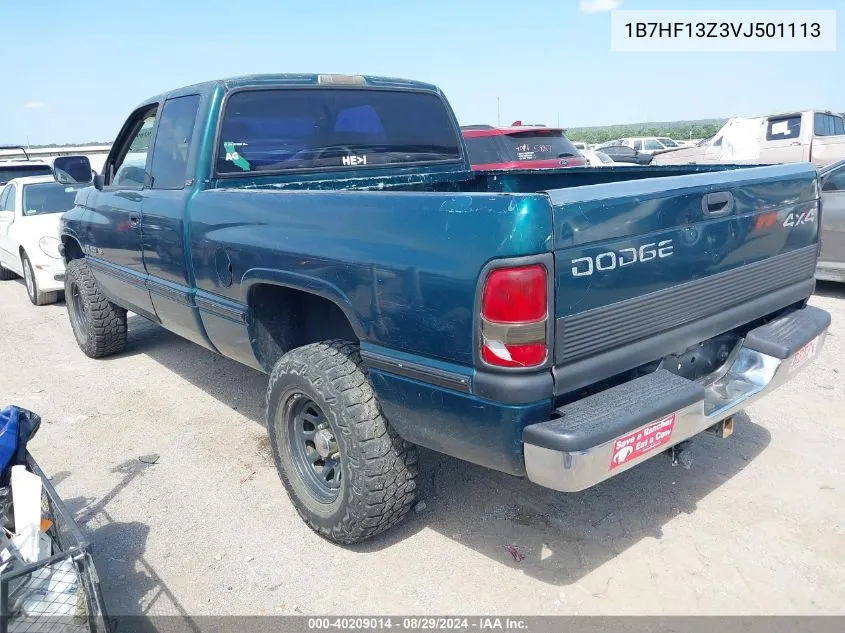 1997 Dodge Ram 1500 St VIN: 1B7HF13Z3VJ501113 Lot: 40209014