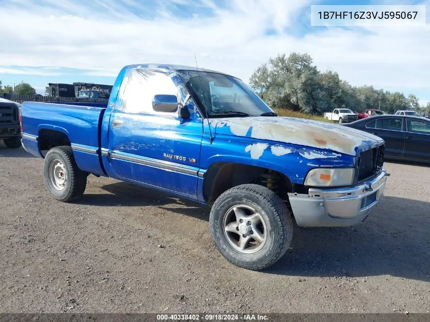 1997 Dodge Ram 1500 Lt VIN: 1B7HF16Z3VJ595067 Lot: 40338402