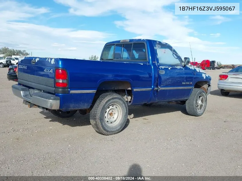 1997 Dodge Ram 1500 Lt VIN: 1B7HF16Z3VJ595067 Lot: 40338402