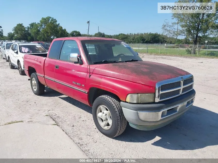 1997 Dodge Ram 1500 St VIN: 3B7HC13Y2VG760628 Lot: 40375637