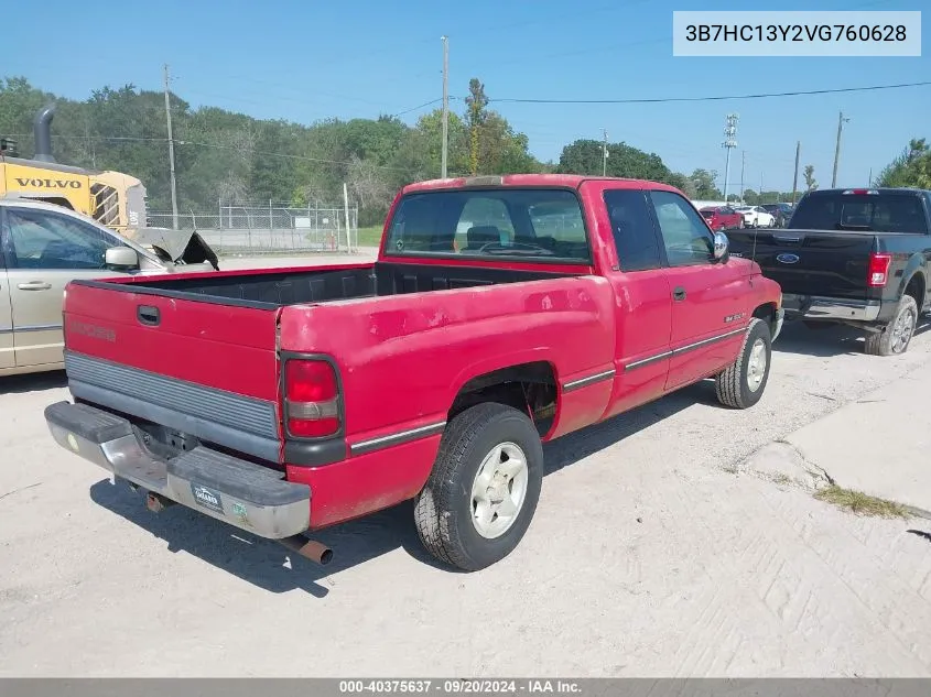 1997 Dodge Ram 1500 St VIN: 3B7HC13Y2VG760628 Lot: 40375637