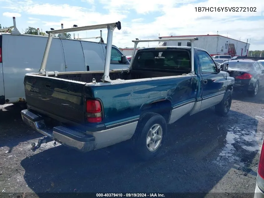 1997 Dodge Ram 1500 Lt VIN: 1B7HC16Y5VS272102 Lot: 40379410