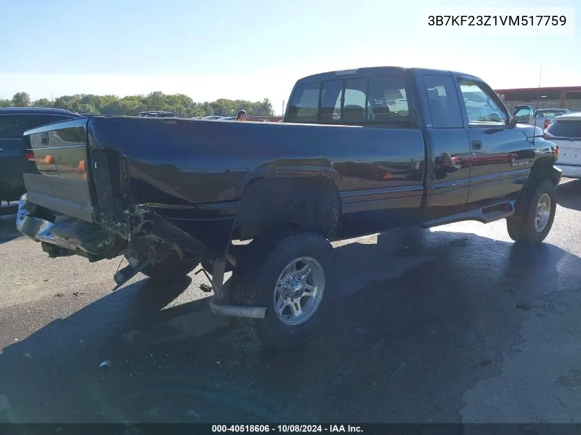 1997 Dodge Ram 2500 St VIN: 3B7KF23Z1VM517759 Lot: 40518606