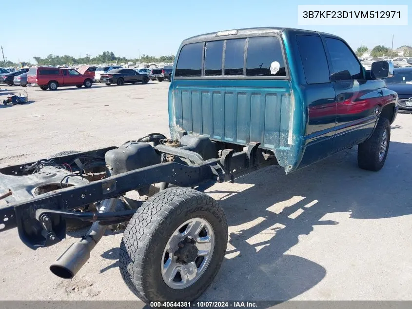 1997 Dodge Ram 2500 St VIN: 3B7KF23D1VM512971 Lot: 40544381